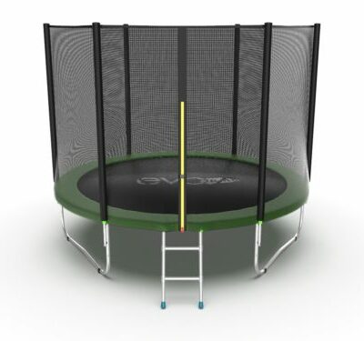 Картинка 13 - EVO JUMP External 10ft (Green) Батут с внешней сеткой и лестницей, диаметр 10ft (зеленый).