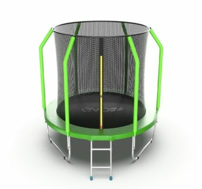 Картинка 3 - EVO Jump Cosmo 6ft (Green) Батут с внутренней сеткой и лестницей, диаметр 6ft (зеленый).