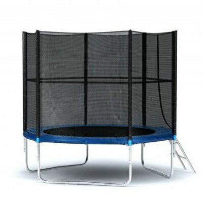 Картинка 8 - Батут Hegen External 8 ft (с защитной сетью и лестницей).