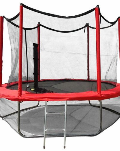 Картинка 6 - Батут Optima Fitness Jumper 8ft (2.44m) с защитной сеткой и лестницей.